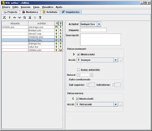 Editando una secuencia de actividades con JClic author en Windows 2000 y Java 1.5